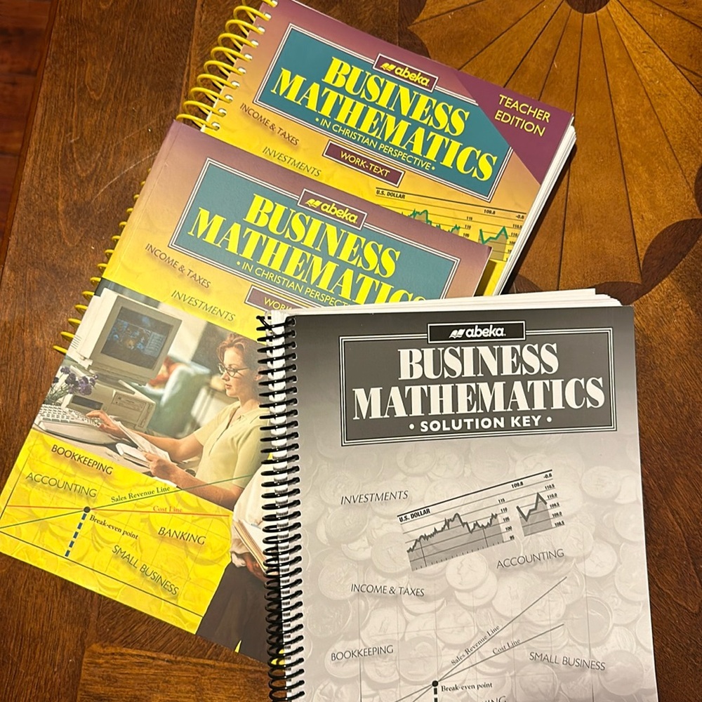 ⚜️ abeka Business Mathematics homesc kit